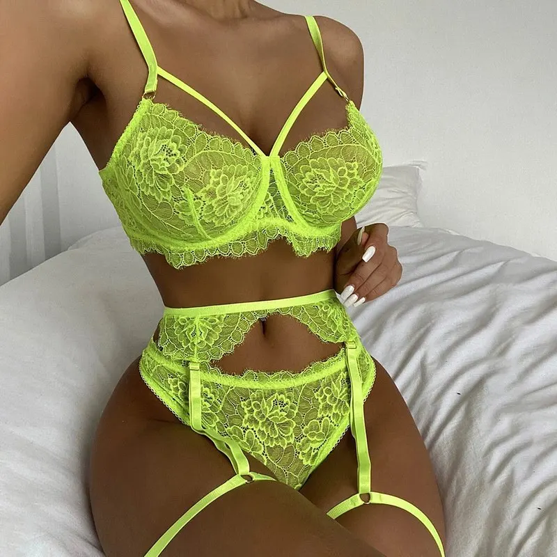Laamei 2021 Women's Lingerie Set Sexy Lace Mesh Hollow Out Open Push Up Bra And Panty Two-piece Suit Black Bandage Underwear
Laamei 2021 Women's Lingerie Set Sexy Lace Mesh Hollow Out Open Push Up Bra And Panty Two-piece Suit Black Bandage Underwear