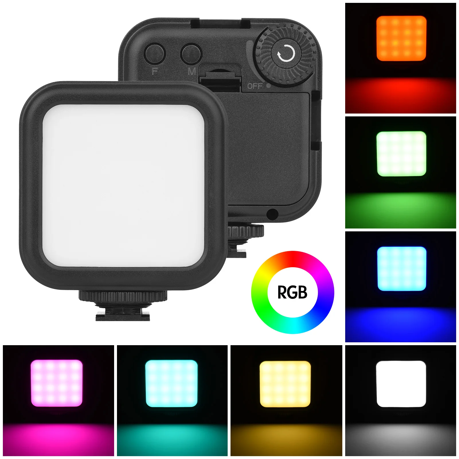 Светодиодный мини-светильник для видеосъемки, портативный RGB светильник для фотосъемки на камере, заполнясветильник 3000K-6500K с креплением на ...
Светодиодный мини-светильник для видеосъемки, портативный RGB светильник для фотосъемки на камере, заполнясветильник 3000K-6500K с креплением на ...