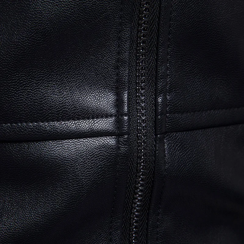 Spring Autumn Mens PU Leather Jacket Motorcycle Bomber Jackets Men Stand Collar Zipper Coat Outerwear Simple Black Jackets 5XL-M
Spring Autumn Mens PU Leather Jacket Motorcycle Bomber Jackets Men Stand Collar Zipper Coat Outerwear Simple Black Jackets 5XL-M