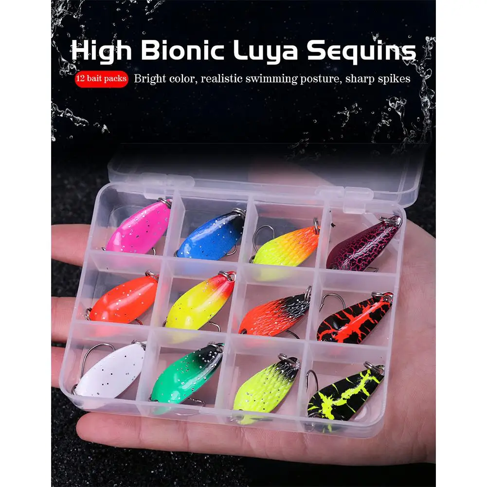 12 шт./компл. металлические рыболовные приманки, окунь, ложка, крючки, рыболовные приманки, жесткие блестки, блестки
12 шт./компл. металлические рыболовные приманки, окунь, ложка, крючки, рыболовные приманки, жесткие блестки, блестки