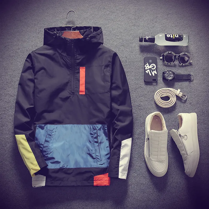 2021 Spring and Autumn New Color Matching Jacket Men's Baseball Suit Youth Korean Version Men Jackets Thin Coat Plus 4xl 5xl
2021 Spring and Autumn New Color Matching Jacket Men's Baseball Suit Youth Korean Version Men Jackets Thin Coat Plus 4xl 5xl