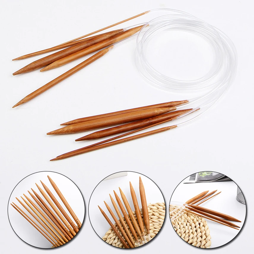 2.0mm-10.0mm Bamboo Circular Knitting Needles Threads Knitting DIY Weaving Pins Tube Crochet Hooks Needlework Tool 80/120cm
2.0mm-10.0mm Bamboo Circular Knitting Needles Threads Knitting DIY Weaving Pins Tube Crochet Hooks Needlework Tool 80/120cm