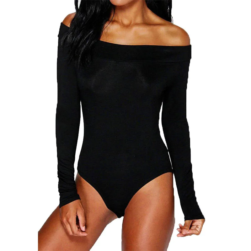 Sexy Slash Neck Bodysuit Women Casual Solid Long Sleeve Elastic Lady Streetwear Bodycon Jumpsuit Party Body Tops W9183
Sexy Slash Neck Bodysuit Women Casual Solid Long Sleeve Elastic Lady Streetwear Bodycon Jumpsuit Party Body Tops W9183