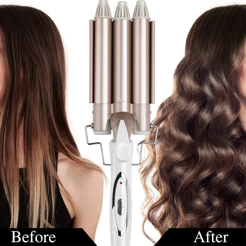 IRUI Professional Curling Iron Ceramic Triple Barrel Hair Styler Hair Waver Styling Tools 110-220V Hair Curler Electric Curling
IRUI Professional Curling Iron Ceramic Triple Barrel Hair Styler Hair Waver Styling Tools 110-220V Hair Curler Electric Curling