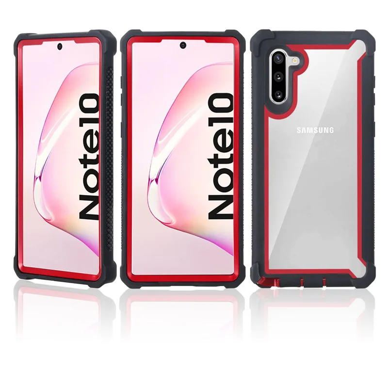 

Samsung s8 s9 s10 note10 s20 Plus note8 note9 note20 Ultra Front&Back 360 Phone Case Colorful TPU Bumper Hybrid Anti Shock Armor