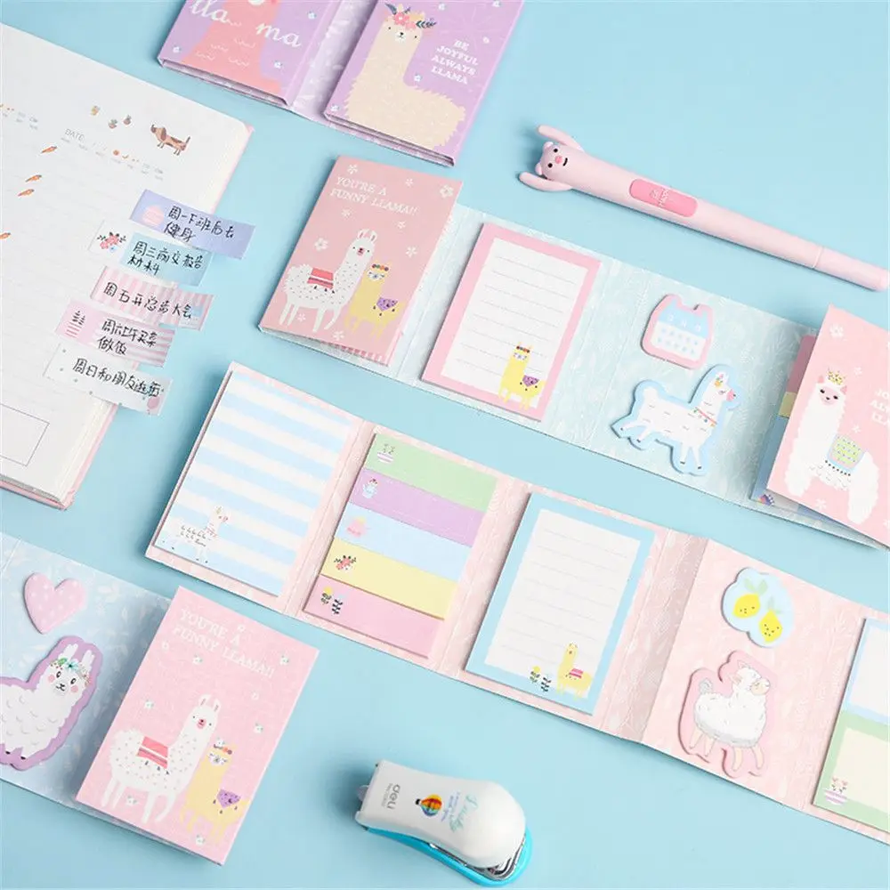 1pc Cute Alpaca Folding Memo Pad Kawaii Sticky Notes Cartoon N Time Sticker Message Writing Note Pad School Office Stationery
1pc Cute Alpaca Folding Memo Pad Kawaii Sticky Notes Cartoon N Time Sticker Message Writing Note Pad School Office Stationery