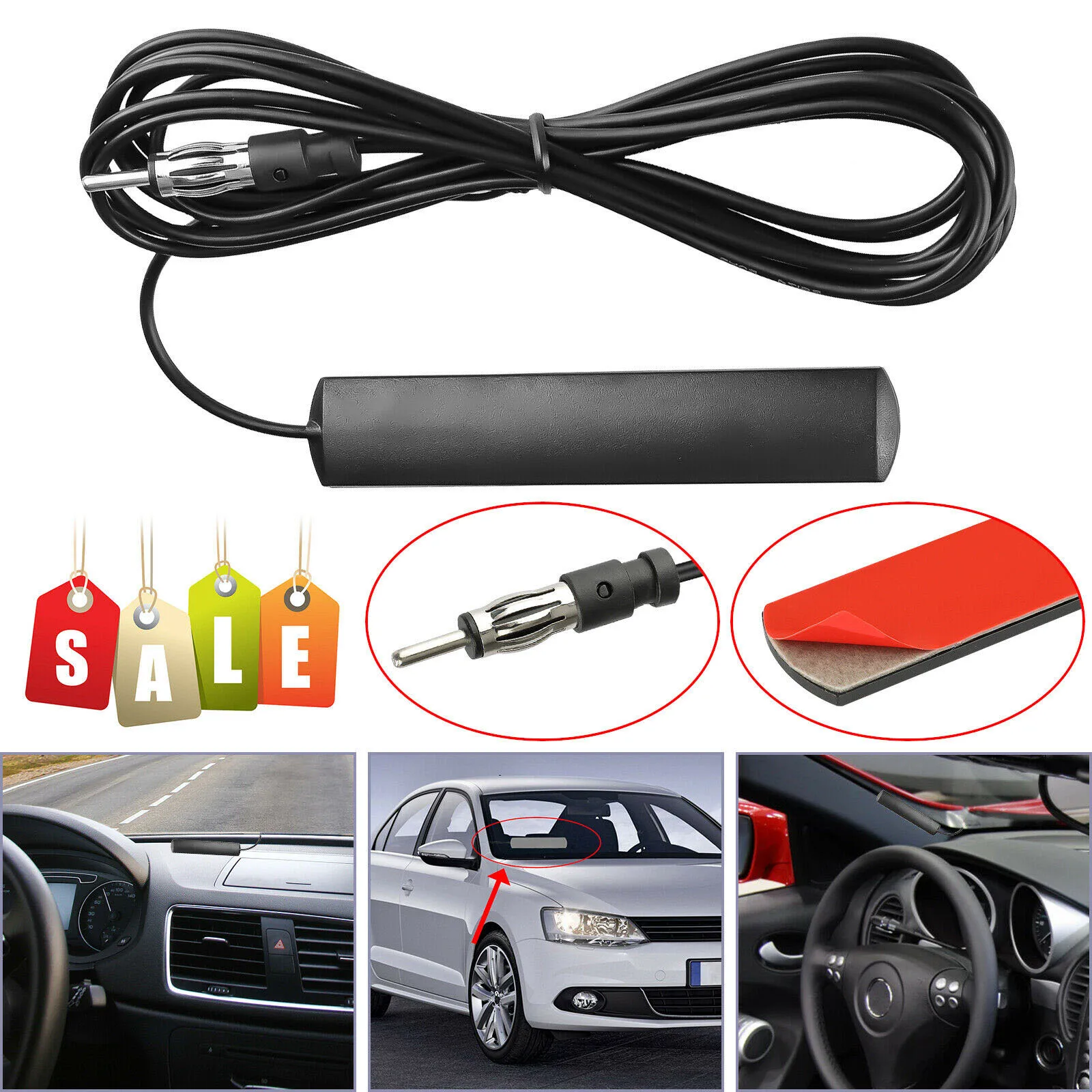 Car Radio Hidden Amplifier Antenna signal Booster 3 meter length Car Electronic Stereo FM Radio Amplifier Antenna Aerial
Car Radio Hidden Amplifier Antenna signal Booster 3 meter length Car Electronic Stereo FM Radio Amplifier Antenna Aerial