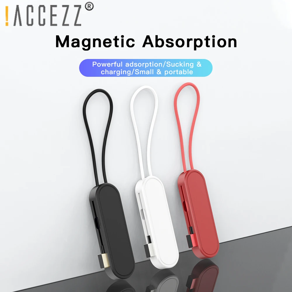 !ACCEZZ Magnetic USB Cable with 3 Plug Storage For iPhone Android Phones 540 Degree Rotate Micro USB Type C Magnet Charge Cable
!ACCEZZ Magnetic USB Cable with 3 Plug Storage For iPhone Android Phones 540 Degree Rotate Micro USB Type C Magnet Charge Cable