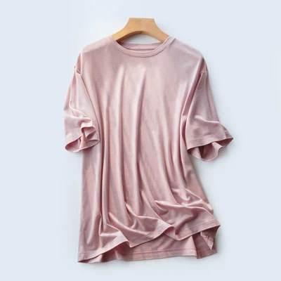 HAN Women's short-sleeved T-shirt summer new style multi-color loose thin section all-match thinner casual inner wear
HAN Women's short-sleeved T-shirt summer new style multi-color loose thin section all-match thinner casual inner wear