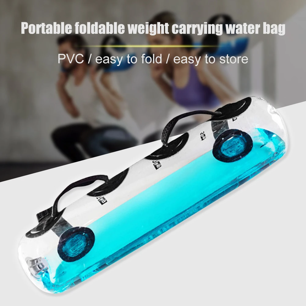 

Прозрачный мешок для фитнеса Aqua Sandbag, тренировочный мешок для мышц, баланс для упражнений в тренажерном зале, аксессуары для фитнеса и трени...