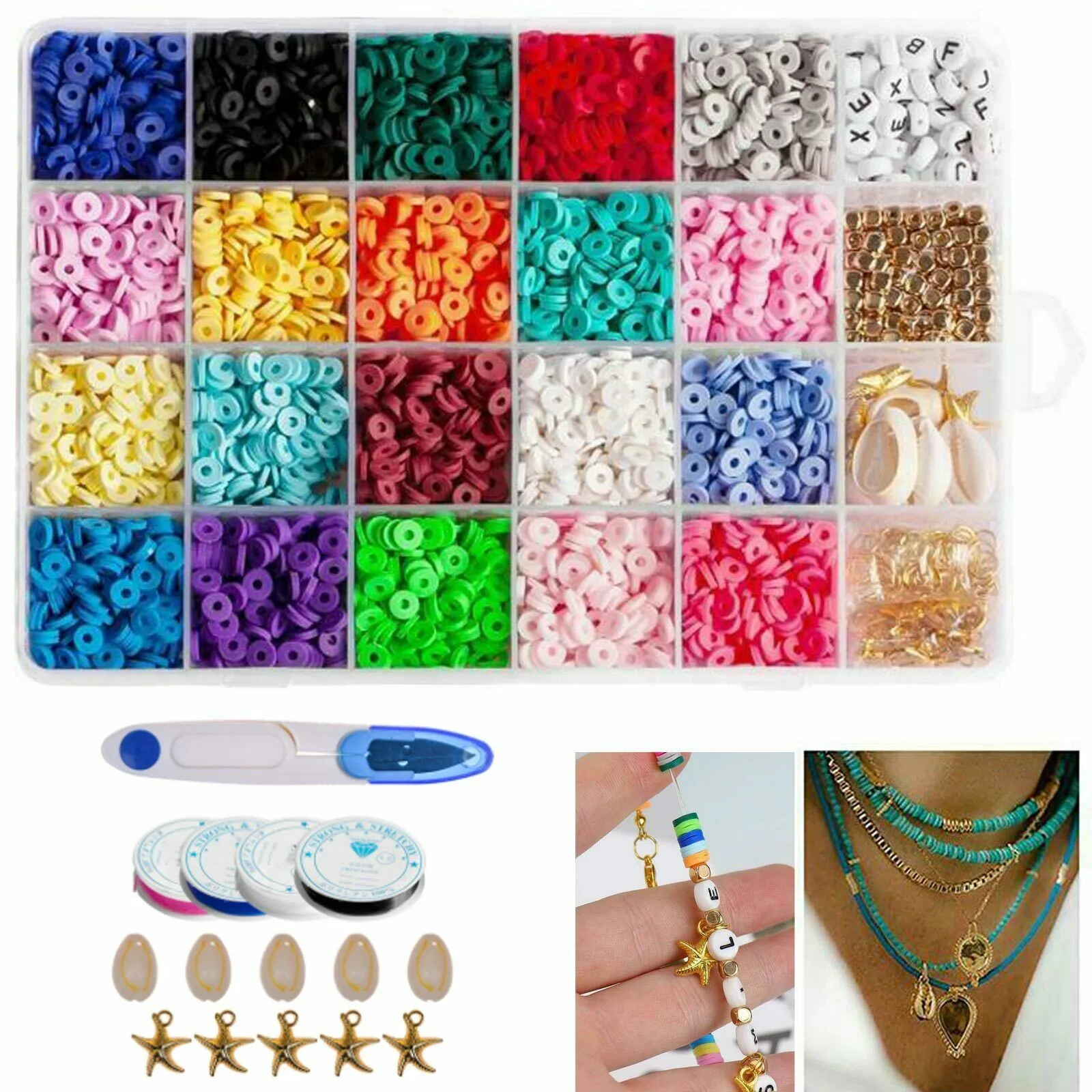 1 Set Polymer Clay Beads Lobster Clasp Flat Round Chip Disk Loose Spacer Beads For DIY Jewelry Making Handmade Bracelet Necklace
1 Set Polymer Clay Beads Lobster Clasp Flat Round Chip Disk Loose Spacer Beads For DIY Jewelry Making Handmade Bracelet Necklace