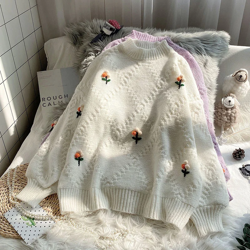 Осень 2021, свитер, новинка, Женская свободная и без одежды, милая Молодежная верхняя одежда в Корейском стиле, вязаная рубашка с длинным рукав...
Осень 2021, свитер, новинка, Женская свободная и без одежды, милая Молодежная верхняя одежда в Корейском стиле, вязаная рубашка с длинным рукав...