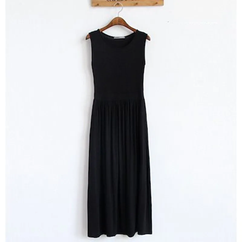 Vest Long Dress Modal Office Lady Pleated Sleeveless Modal Waist Closure Folding Pleated Skirt Slim Female Summer Ankle-Length
Vest Long Dress Modal Office Lady Pleated Sleeveless Modal Waist Closure Folding Pleated Skirt Slim Female Summer Ankle-Length