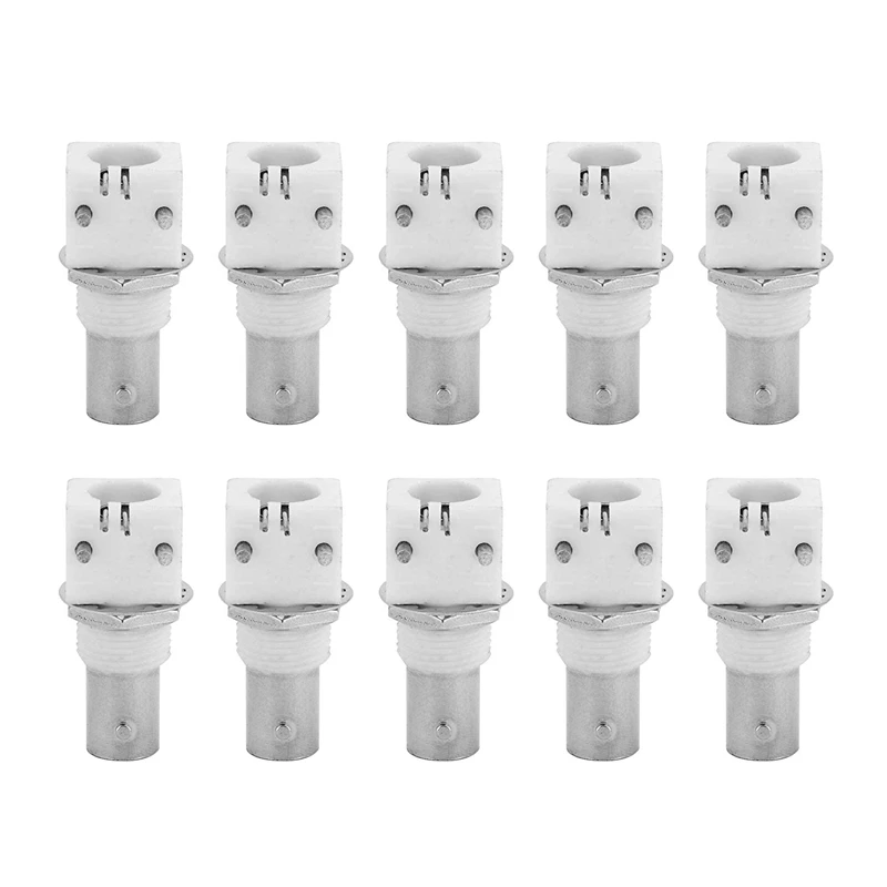 

10 Pieces 90 Degree 2P BNCQ9 Connection Board White Adapter for PCB Assembly for CCTV Systems