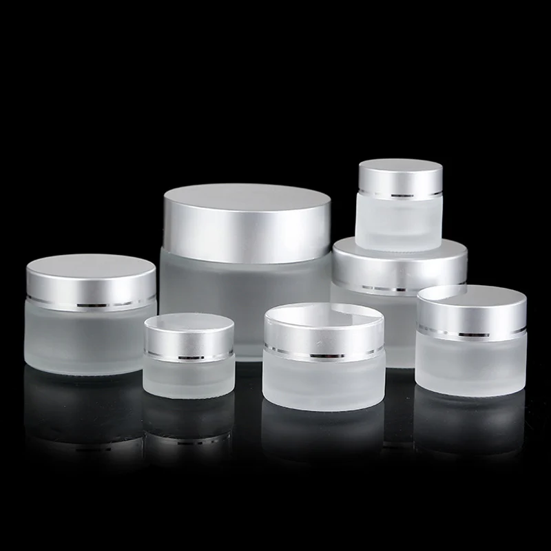 Hot Sale 5/10/15/20/30/50/100G Frosted Glass Cream Jar Cosmetic Container Cosmetic Jars Silver Lid Glass Bottle New Arrival
Hot Sale 5/10/15/20/30/50/100G Frosted Glass Cream Jar Cosmetic Container Cosmetic Jars Silver Lid Glass Bottle New Arrival