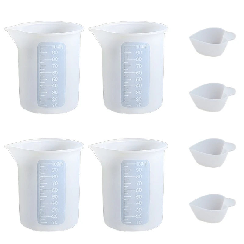 8 Pcs Silicone Measuring Cups Mixing Cup Resin Glue Tools Set UV Epoxy DIY Crafts Jewelry Casting Tools Kit
8 Pcs Silicone Measuring Cups Mixing Cup Resin Glue Tools Set UV Epoxy DIY Crafts Jewelry Casting Tools Kit