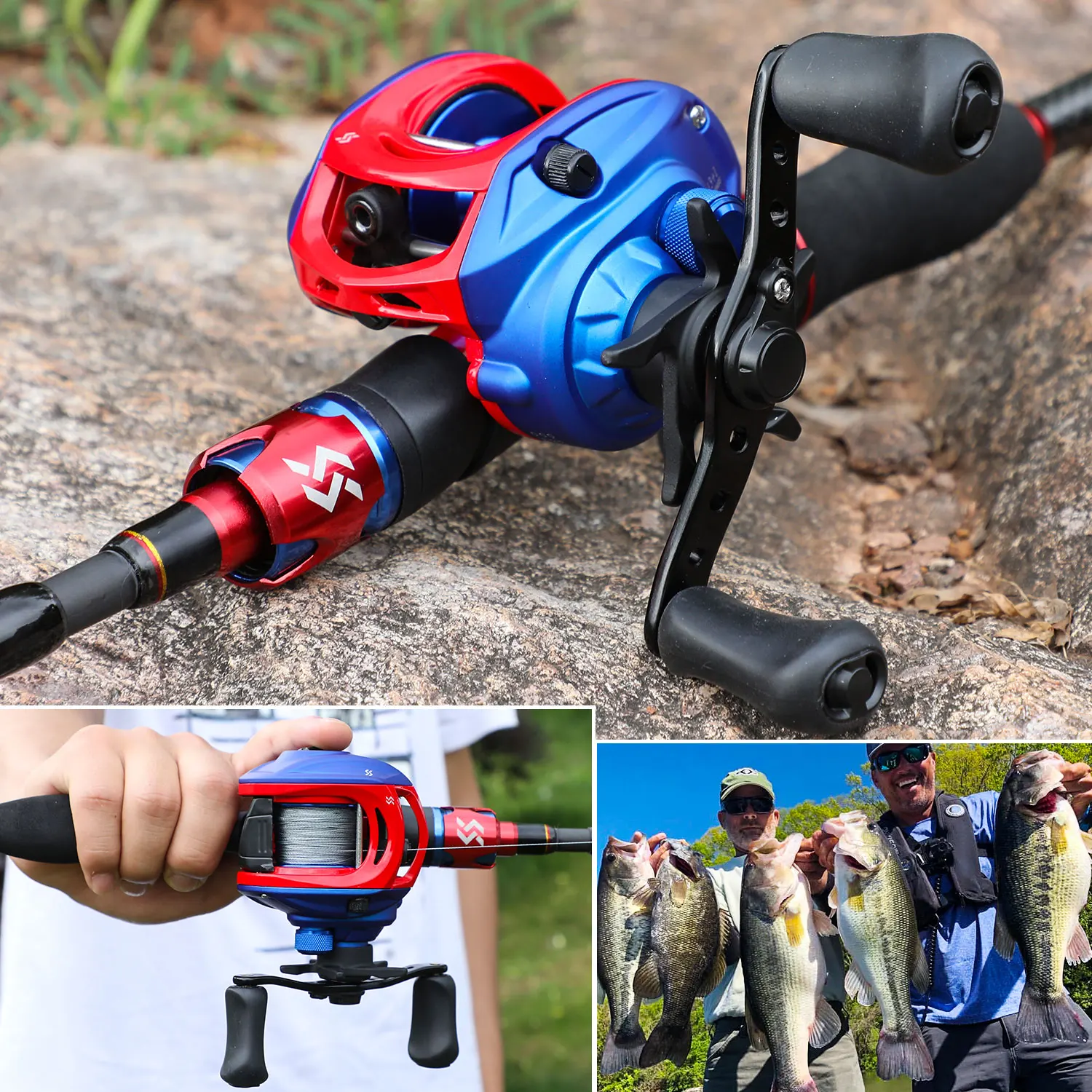 Sougayilang Portable 4 Sections Lure Rod and Fishing Reel Combo 1.8m 2.1m Carbon Fiber Lure Rod and 13+1bb Baitcasting Reel Set 
Sougayilang Portable 4 Sections Lure Rod and Fishing Reel Combo 1.8m 2.1m Carbon Fiber Lure Rod and 13+1bb Baitcasting Reel Set