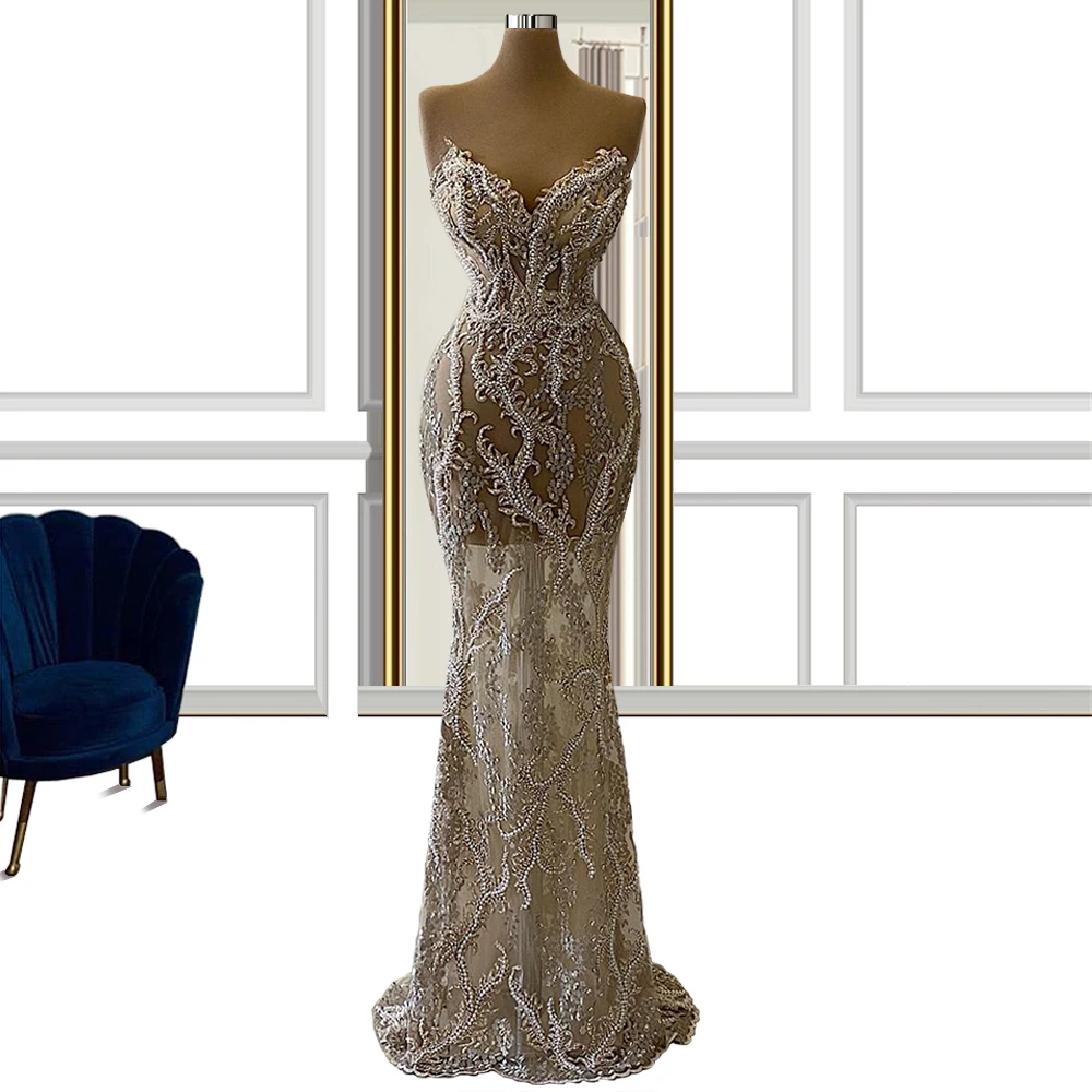 2021 Sweetheart Heavily Beaded Evening Dress Trumpet vestido de fiesta de boda Celebrity Dresses For Women Party
2021 Sweetheart Heavily Beaded Evening Dress Trumpet vestido de fiesta de boda Celebrity Dresses For Women Party