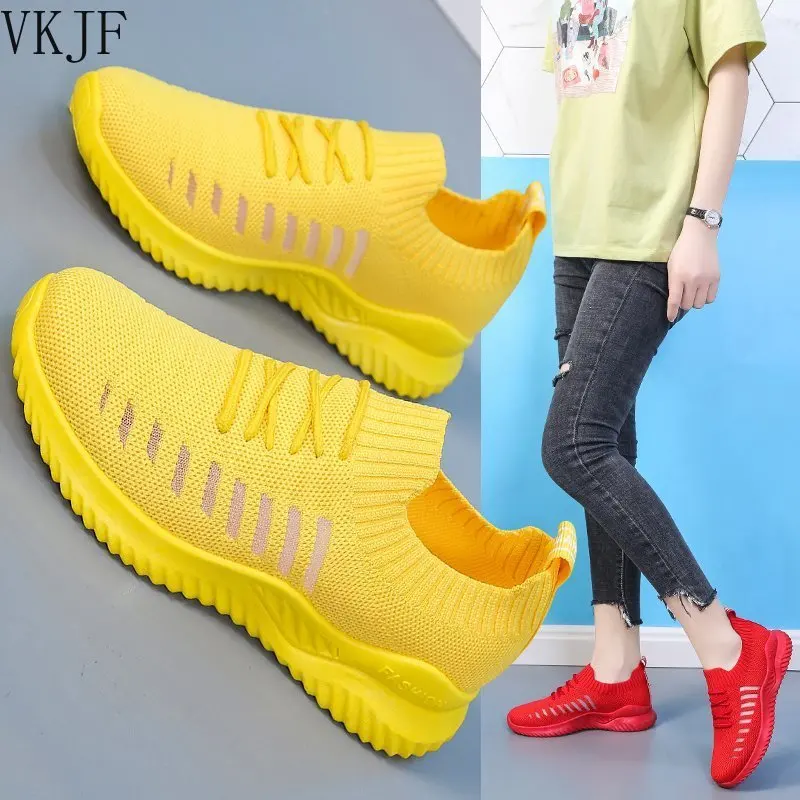 2021 Summer Women's Sneakers Women Running Sport Shoes Woman White Pink Yellow Sneakers Tennis Light Mesh Vulcanize Basket Femme
2021 Summer Women's Sneakers Women Running Sport Shoes Woman White Pink Yellow Sneakers Tennis Light Mesh Vulcanize Basket Femme
