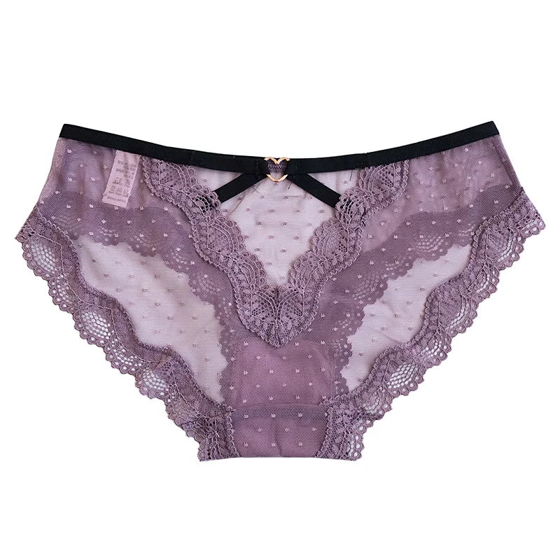 Sexy lace panties ladies mesh perspective seduction low waist briefs three get one 
Sexy lace panties ladies mesh perspective seduction low waist briefs three get one