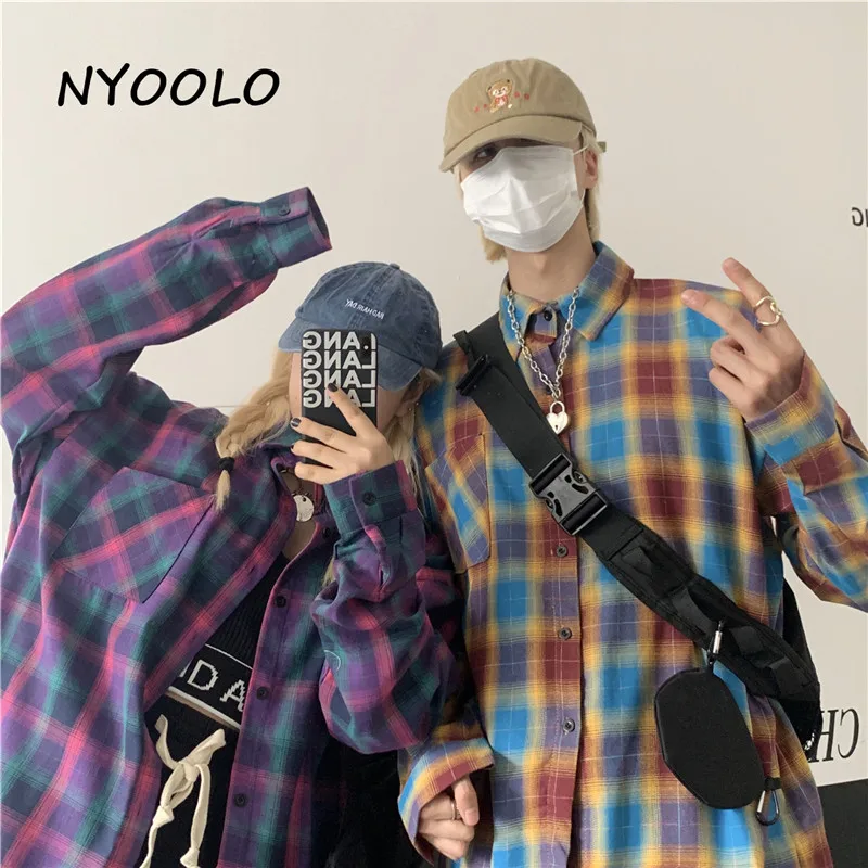 Винтажный Классический клетчатый кардиган NYOOLO из 100% хлопка с длинными рукавами, рубашка-карго, женская и мужская одежда, Осенние готические...
Винтажный Классический клетчатый кардиган NYOOLO из 100% хлопка с длинными рукавами, рубашка-карго, женская и мужская одежда, Осенние готические...