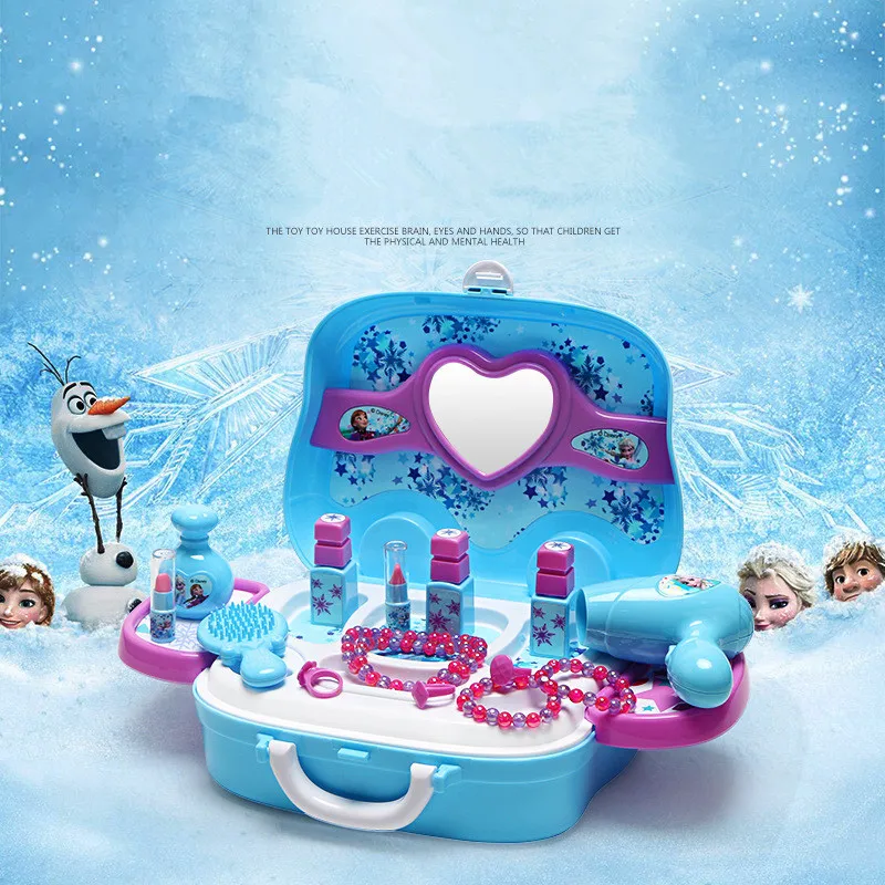 Disney Kid Toys Frozen Elsa Anna Makeup Set Fashion House Simulation Dresser Toy Beauty Pretend Play For Kids Birthday Gift
Disney Kid Toys Frozen Elsa Anna Makeup Set Fashion House Simulation Dresser Toy Beauty Pretend Play For Kids Birthday Gift