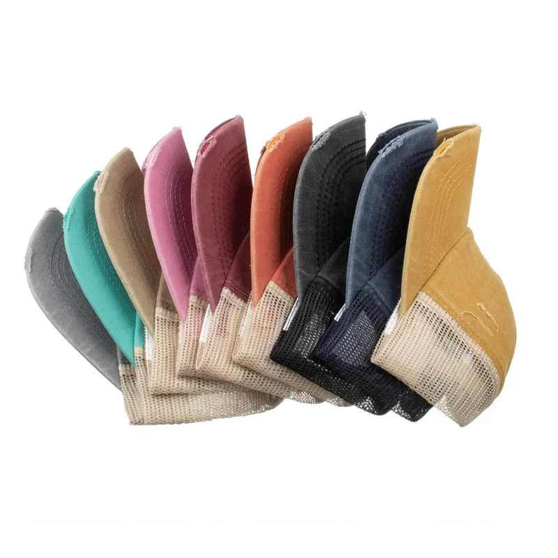 Unisex Washed Distressed Hat Mesh Criss Cross Ponytail Baseball Cap Cotton Ponytail Hat For Womens Men Adjustable Trucker Hat
Unisex Washed Distressed Hat Mesh Criss Cross Ponytail Baseball Cap Cotton Ponytail Hat For Womens Men Adjustable Trucker Hat