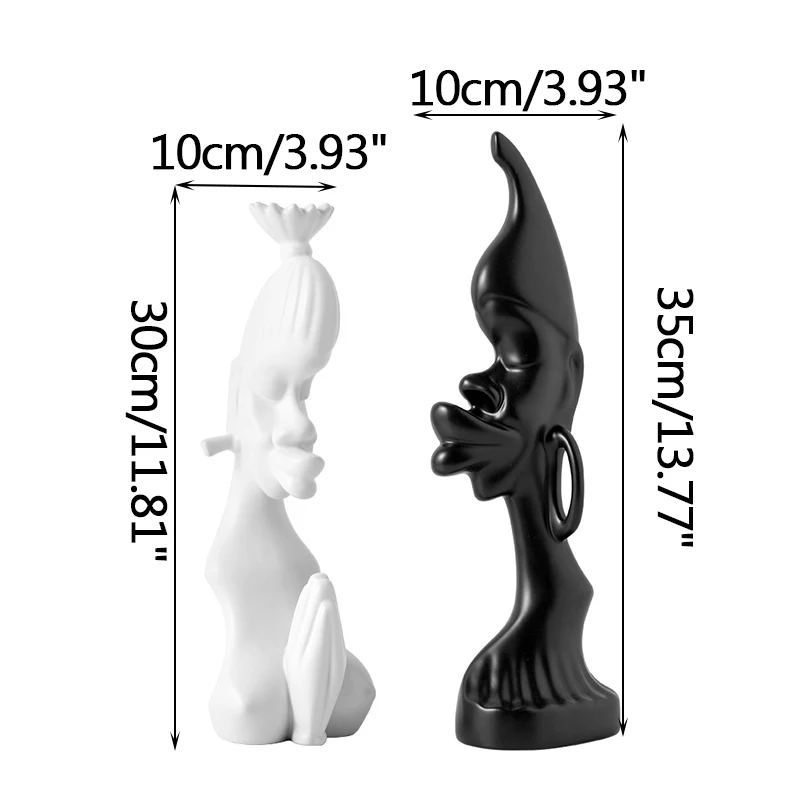 Nordic Modern Black&White African Character Ceramic Ornament Creative Wine Cabinet Decoration Wedding Gift Home Decoration
Nordic Modern Black&White African Character Ceramic Ornament Creative Wine Cabinet Decoration Wedding Gift Home Decoration