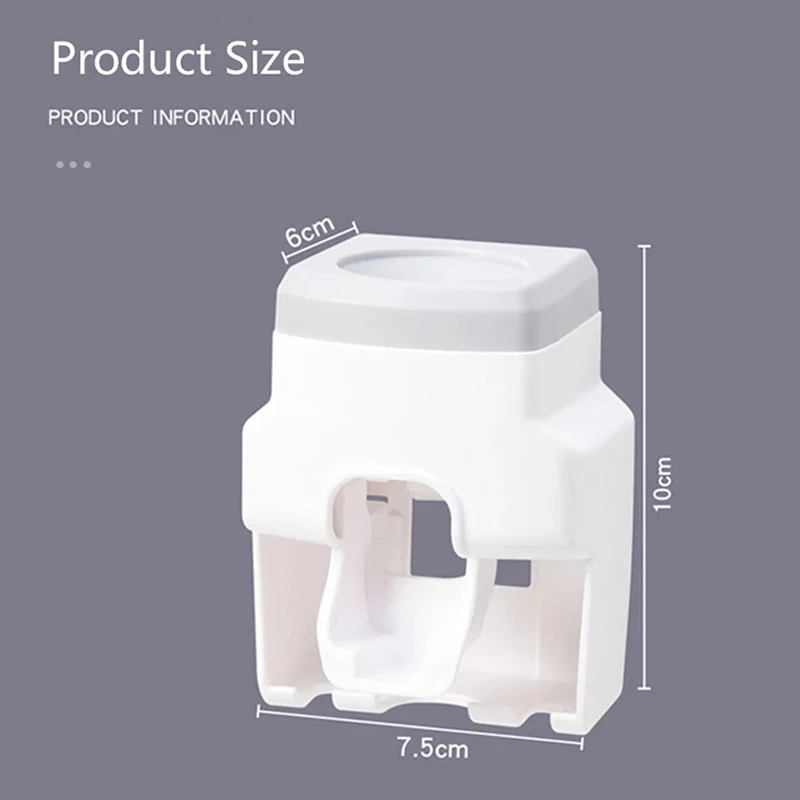 Toothbrush Holder Set Toothpaste Dispenser Wall Mount Stand Bathroom Accessories Set Rolling Automatic Squeezer Family Hygienic
Toothbrush Holder Set Toothpaste Dispenser Wall Mount Stand Bathroom Accessories Set Rolling Automatic Squeezer Family Hygienic