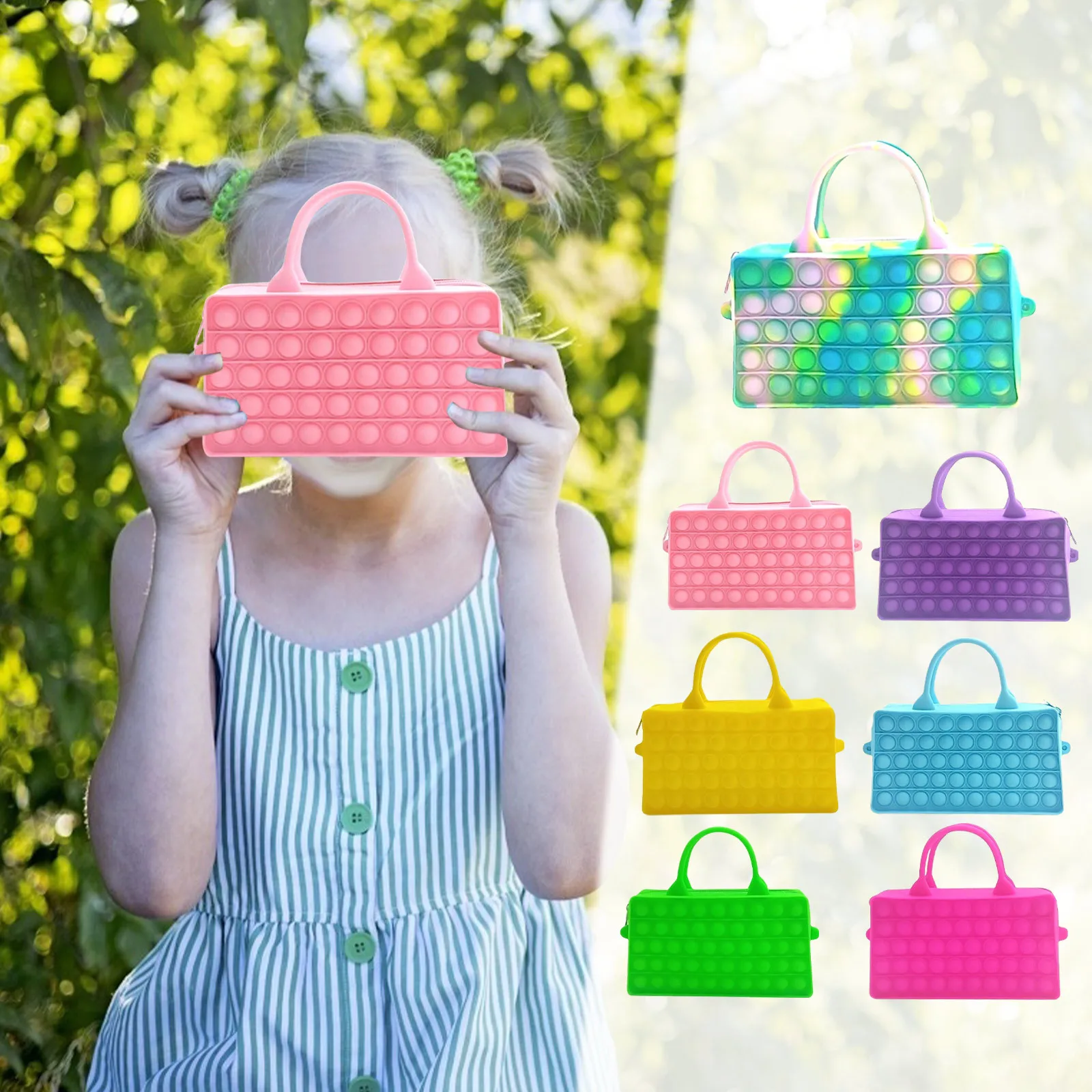 Mini Handbag Sensory Silicone Push Bubble Fidget Toys Rectangular Storage Bag Decompression Handbag Reliver Stress To Kid Adults
Mini Handbag Sensory Silicone Push Bubble Fidget Toys Rectangular Storage Bag Decompression Handbag Reliver Stress To Kid Adults