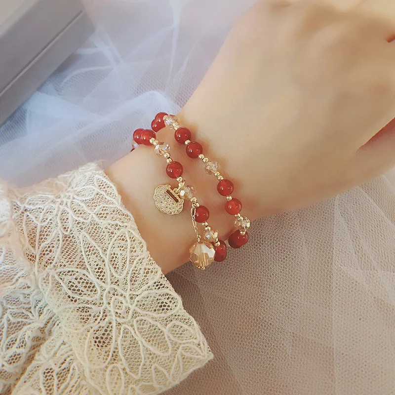Colorful Strawberry Crystal Handmade Women Fashion Natural Stone Mermaid Bracelet Women Girl Jewelry
Colorful Strawberry Crystal Handmade Women Fashion Natural Stone Mermaid Bracelet Women Girl Jewelry