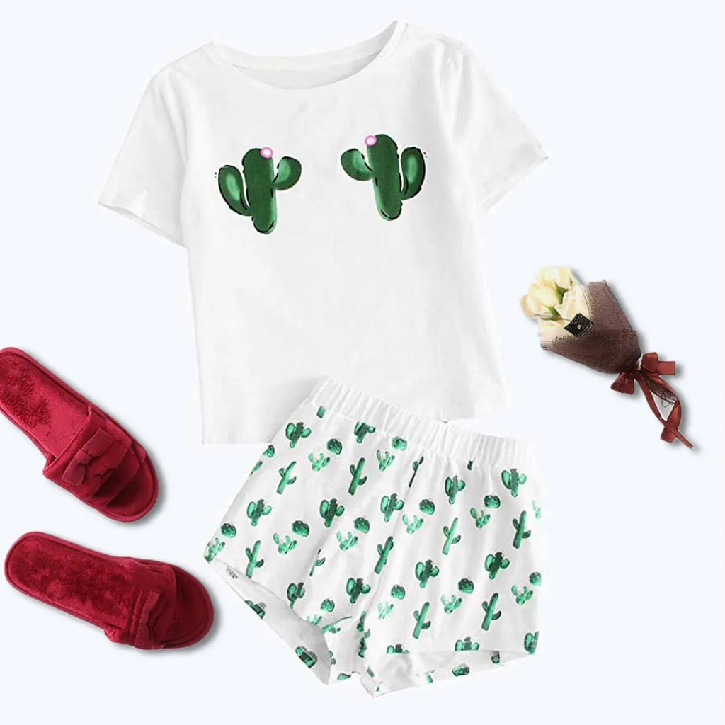 Women Pajamas Set Casual Clothing Suit Female Short Sleeve T Shirt Shorts Sexy And Panty Set Push Up Underwear Women Linger LW
Women Pajamas Set Casual Clothing Suit Female Short Sleeve T Shirt Shorts Sexy And Panty Set Push Up Underwear Women Linger LW