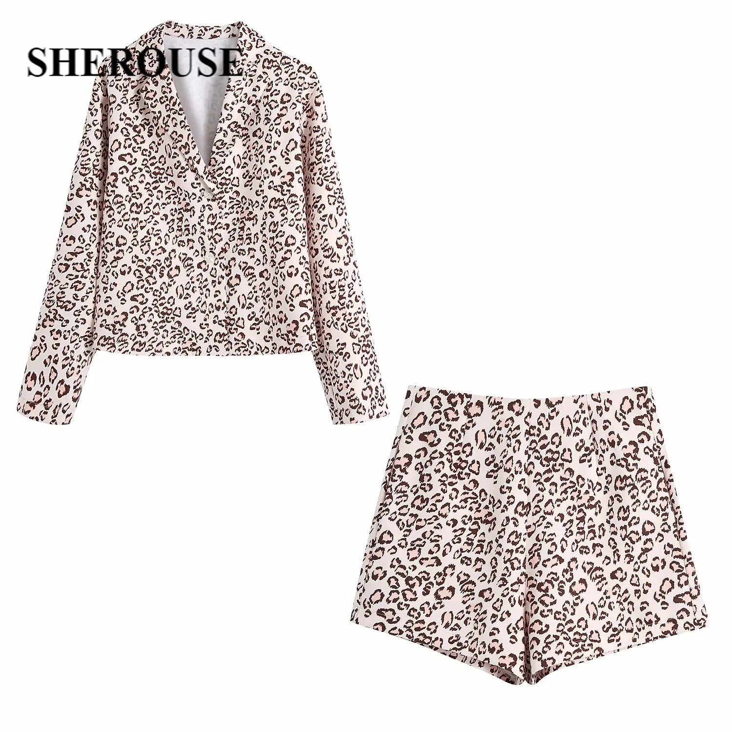 2021 New Women 2 Pieces Set Long Sleeve Printed Shirt V-Neck Blouse Cropped Shorts Suit Fashion Casual Women Clothes
2021 New Women 2 Pieces Set Long Sleeve Printed Shirt V-Neck Blouse Cropped Shorts Suit Fashion Casual Women Clothes