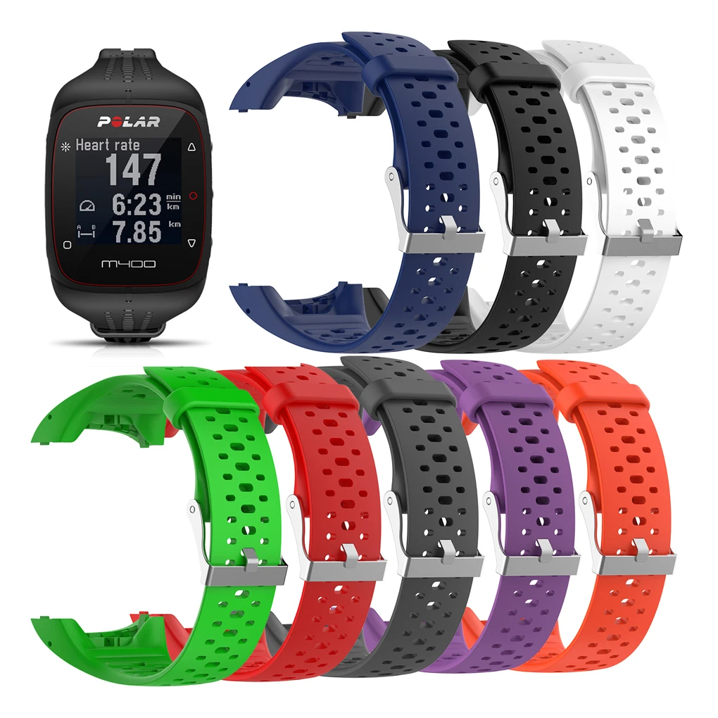 Breathable Wristband Strap for M400 M430 Silicone for Polar M400 M430 GPS Smart Watch Watchband Bracelet Strap Replacement
Breathable Wristband Strap for M400 M430 Silicone for Polar M400 M430 GPS Smart Watch Watchband Bracelet Strap Replacement