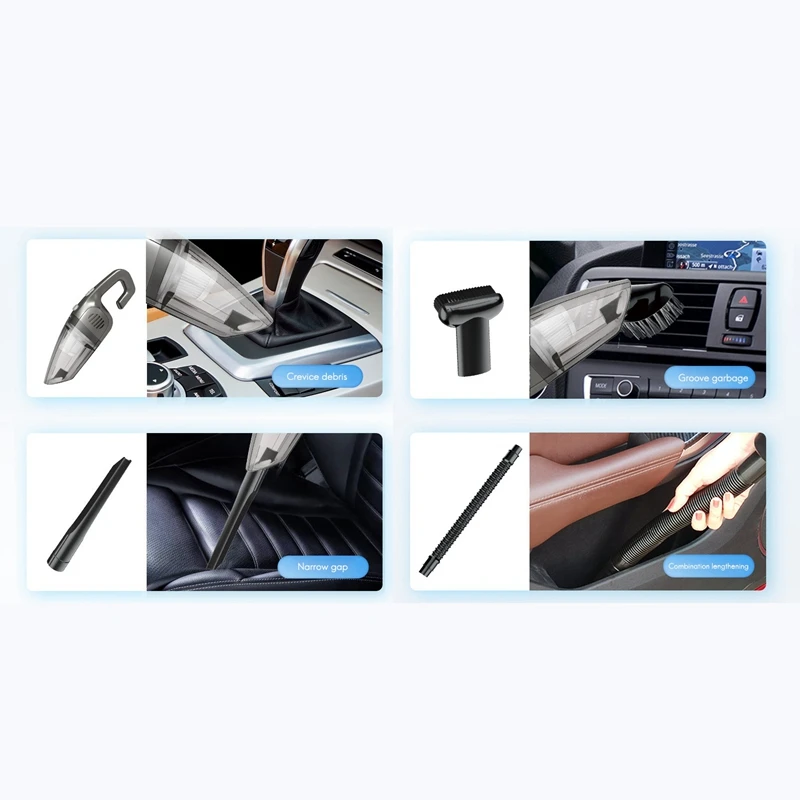 Car Vacuum Cleaner Car Handheld Vacuum Cleaner for 7Kpa Powerful Vaccum Cleaners Auto Interior Cleaning
Car Vacuum Cleaner Car Handheld Vacuum Cleaner for 7Kpa Powerful Vaccum Cleaners Auto Interior Cleaning