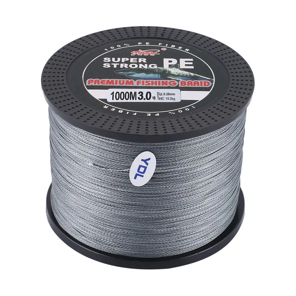 1000m Super Strong PE Braided Fishing Line Abrasion Resistant 0.28mm Smaller Diameter 18.2kg Zero Stretch Fishing Line Smooth 
1000m Super Strong PE Braided Fishing Line Abrasion Resistant 0.28mm Smaller Diameter 18.2kg Zero Stretch Fishing Line Smooth