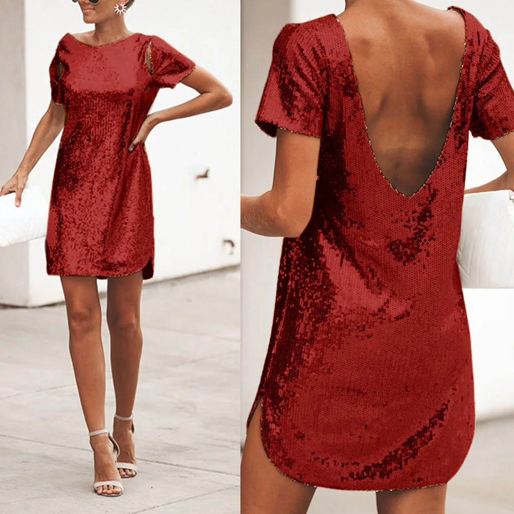2021 Hot Fashion plus Size Sexy Nightclub Sequined Backless Short-Sleeve Dress womens formal dresses dress for women clothes
2021 Hot Fashion plus Size Sexy Nightclub Sequined Backless Short-Sleeve Dress womens formal dresses dress for women clothes