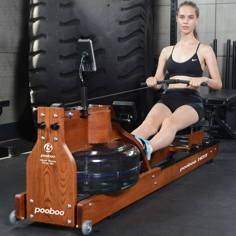 Water Resistance Row Machine Oak Wood Material Abdominal Pectoral Arm Body Fitness Training Rowing Indoor Home GYM Equipment
Water Resistance Row Machine Oak Wood Material Abdominal Pectoral Arm Body Fitness Training Rowing Indoor Home GYM Equipment