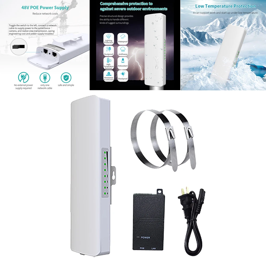 Comfast CF-E314N Outdoor WiFi Base station wireless CPE Bridge 300Mbps ,White 262 x 80 x 53mm
Comfast CF-E314N Outdoor WiFi Base station wireless CPE Bridge 300Mbps ,White 262 x 80 x 53mm