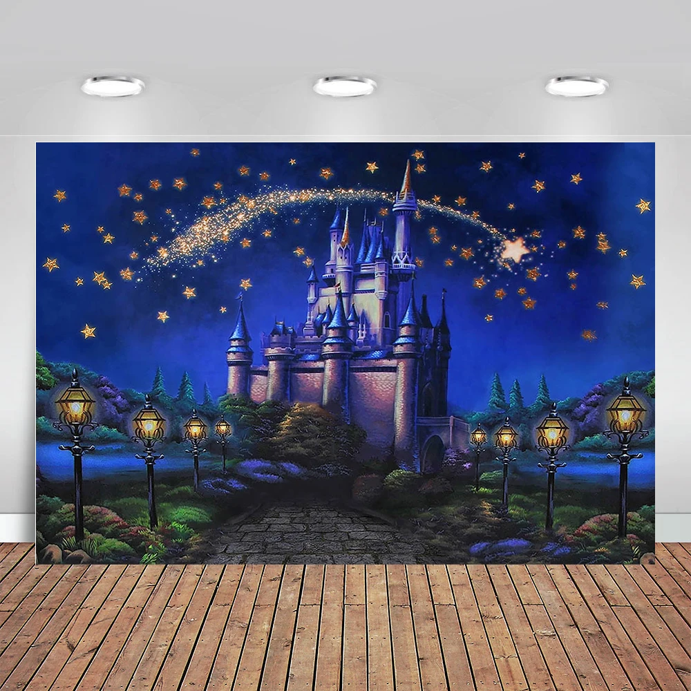 Photo backdrop The castle at night stars in the natural meteor streak New vinyl background photography photography props
Photo backdrop The castle at night stars in the natural meteor streak New vinyl background photography photography props