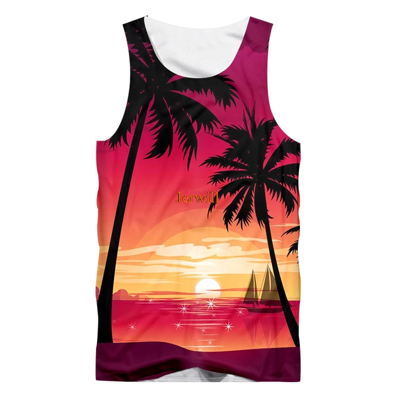 New Vest Men's Fashion Casual 3D Hawaiian Print Sunset Beach Sleeveless Quick Dry Top Women's Hawaiian Vest Oversized
New Vest Men's Fashion Casual 3D Hawaiian Print Sunset Beach Sleeveless Quick Dry Top Women's Hawaiian Vest Oversized