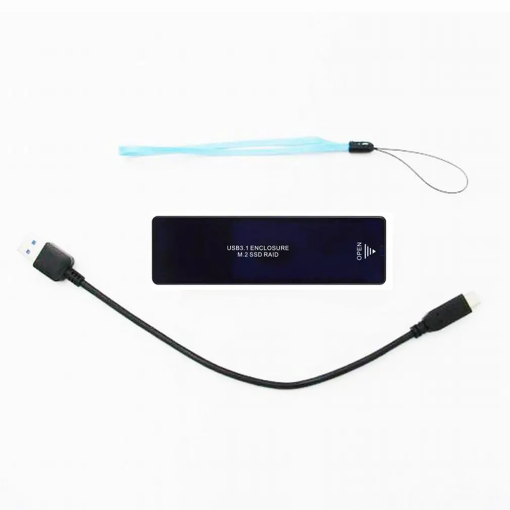 M2 SSD чехол NVME корпус M.2 к USB Type C 3 1 адаптер для PCIE NGFF SATA M/B Ключ диск коробка