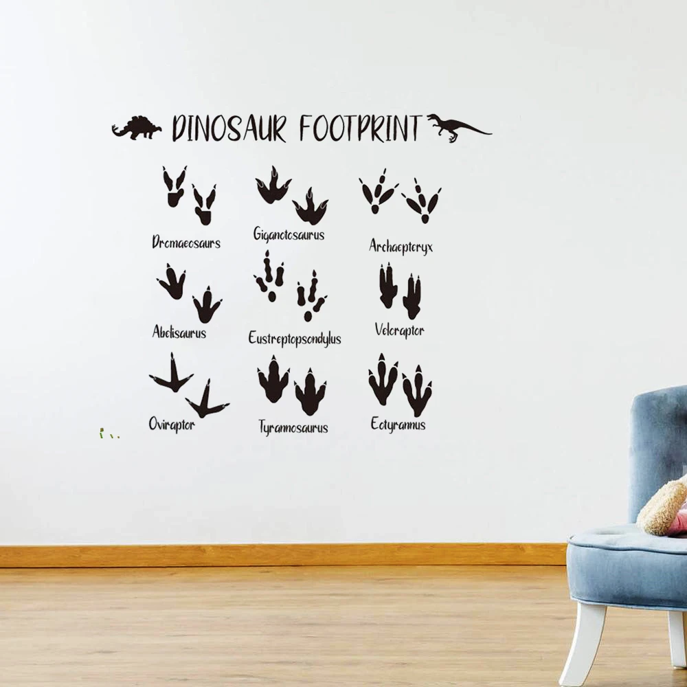 Наклейка на стену в виде динозавра 
Наклейка на стену в виде динозавра