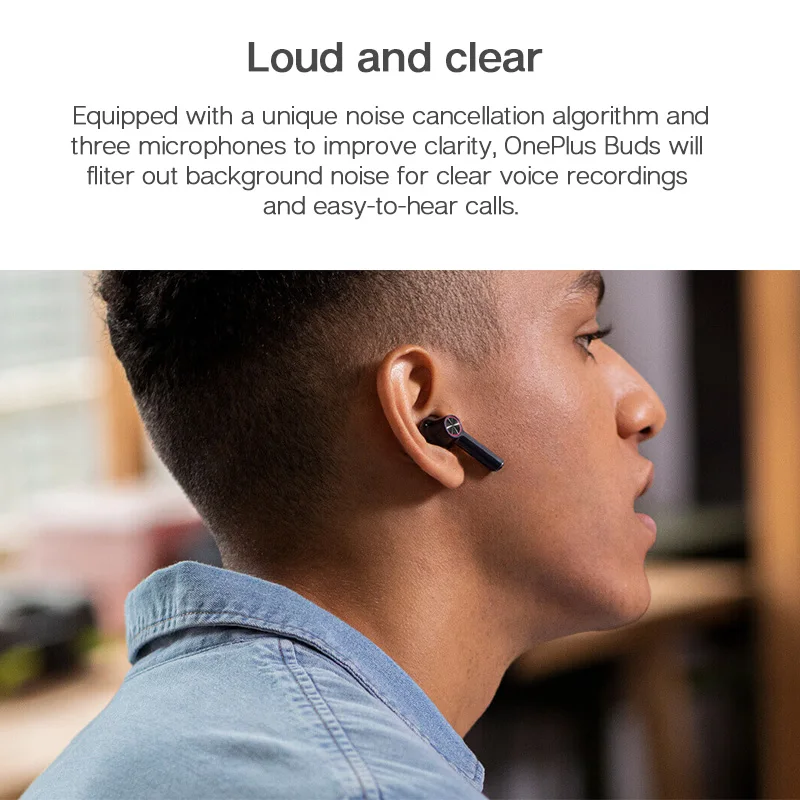 Новинка беспроводные наушники OnePlus Buds TWS Bluetooth 5 0 3Mic экологичное Шумоподавление