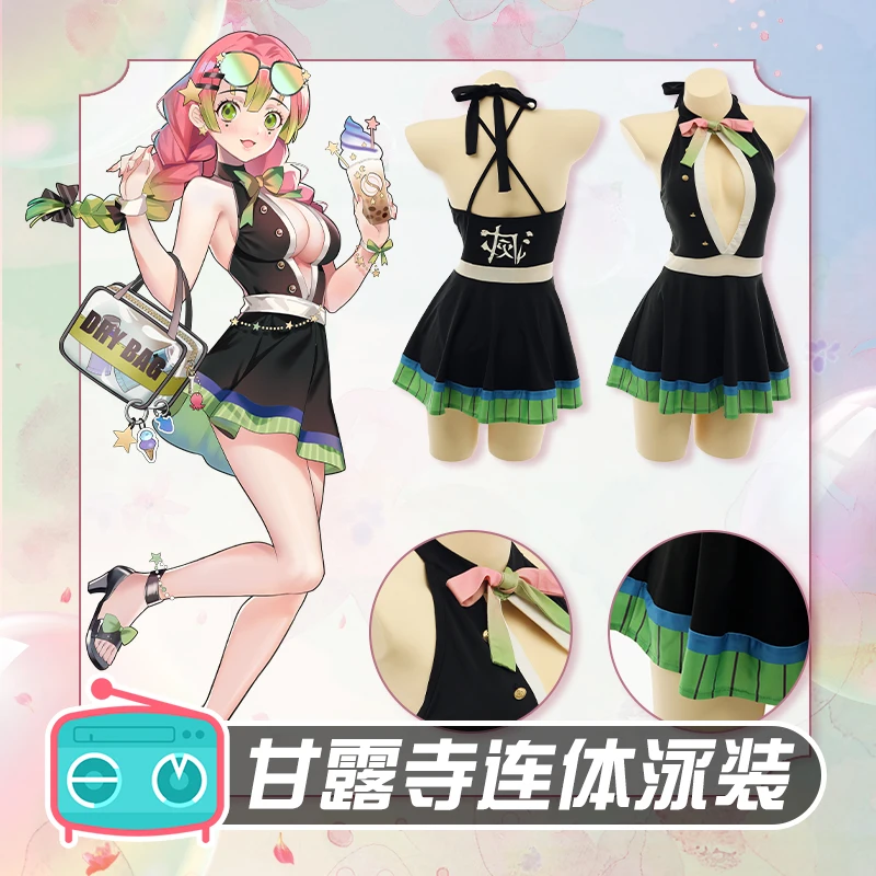 Anime Cosplay Kanroji Mitsuri One-piece Swimsuit Women Costume Uniform Skirt Set
Anime Cosplay Kanroji Mitsuri One-piece Swimsuit Women Costume Uniform Skirt Set