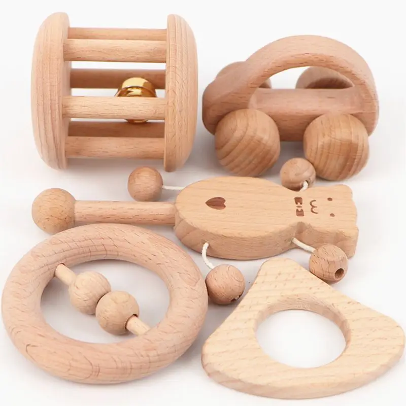 No Paint Nursing Wooden Teether Wooden Rattles Baby Toys Puzzle Toys Newborn Toddler Infant Gift 
No Paint Nursing Wooden Teether Wooden Rattles Baby Toys Puzzle Toys Newborn Toddler Infant Gift