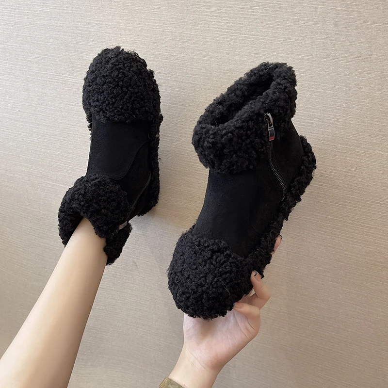 Vlevet Ankle Boots for Women Winter Shoes Flat 2022 New Ladies Winter Boots Winter Snow Boots for Women Bota Mujer Plush
Vlevet Ankle Boots for Women Winter Shoes Flat 2022 New Ladies Winter Boots Winter Snow Boots for Women Bota Mujer Plush