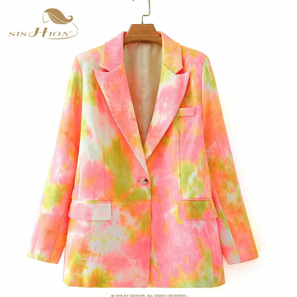 Autumn Fashion Dye Blazer Jackets Women Casual Single Button Blazer Long Sleeve Suit Coats SP1229
Autumn Fashion Dye Blazer Jackets Women Casual Single Button Blazer Long Sleeve Suit Coats SP1229