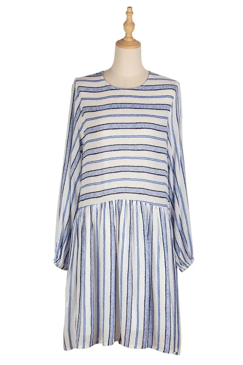 2021 Spring New European and American Women's Casual Stitching High Waist A-Line Skirt Loose Striped Dress Women
2021 Spring New European and American Women's Casual Stitching High Waist A-Line Skirt Loose Striped Dress Women