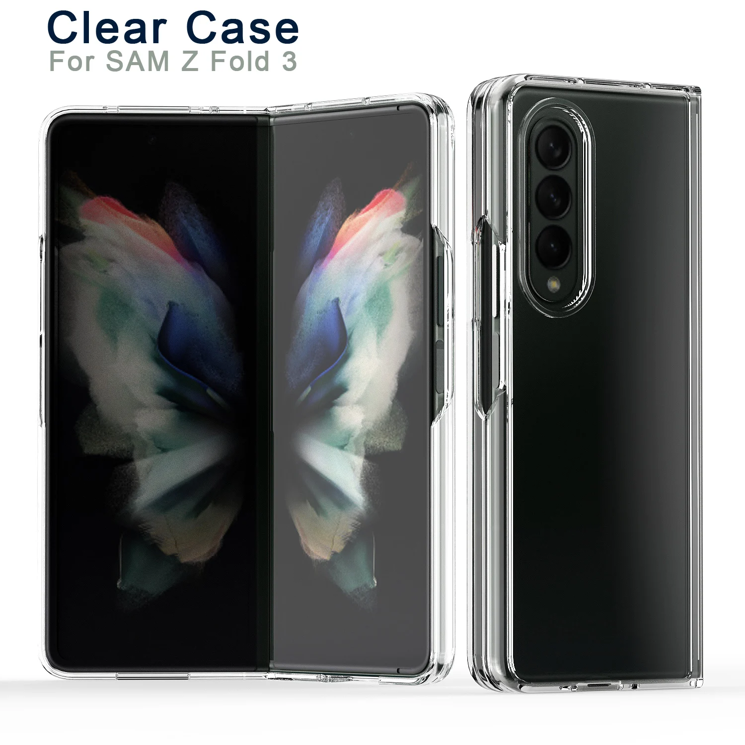 For Samsung Galaxy Z Fold 3 Phone Case Transparent Candy Color Soft TPU Hard Acrylic Back Cover For Samsung Z Fold 3
For Samsung Galaxy Z Fold 3 Phone Case Transparent Candy Color Soft TPU Hard Acrylic Back Cover For Samsung Z Fold 3